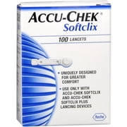 Accu-Chek Softclix Diabetes Lancets for Diabetic Blood Glucose Testing ( عبوة 100 ) ( التعبئة والتغليف May Vary )