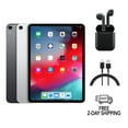 thumbnail image 1 of Pre-Owned Apple iPad Pro 11 (2018) A2013 (WiFi + Cellular Unlocked) 64GB Silver w/ Wireless Earbuds, 1 of 2