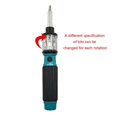 thumbnail image 2 of Professional 6-in-1 Auto-Loading Ratchet Screwdriver with SL3/SL4/SL6 Bits - Heavy Duty Multi-Bit Tool, 2 of 5