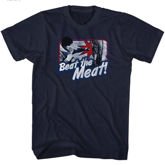 Rocky Beat The Meat Navy Adult T-Shirt 6Xl