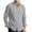 Gray, variant on Linen Button Down Shirt Long Sleeve Solid Pocket Collared Light Breathable Casual Vacation Shirt, 3XL