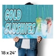 thumbnail image 4 of Cold Slushies Vinyl Decal 2 Pack of 18 Inch x 24 Inch Weatherproof Heavy-Duty Adhesive Backing | Refreshing Beverages, Summer Favorites, Food Stalls | Made in USA, 4 of 6