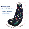 thumbnail image 5 of Easy to Install Car Universal Seat Cover, Cartoon Bee Pattern Four Seasons Universal Front Seat Cover, 2-Piece, 5 of 8