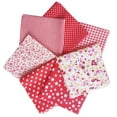 thumbnail image 1 of 7 Pcs/set Printed Cotton Patchwork Fabric patchwork fabric Squares Bundle Quilting Scrapbooking Sewing Craft DIY Cloth, Red, 25x25cm, 1 of 7