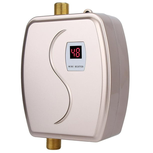 Tebru Tankless Water Heater,110V 3000W Mini Electric