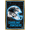 Gold Framed Version, variant on NFL Carolina Panthers - Neon Helmet 23 Wall Poster, 22.375" x 34"