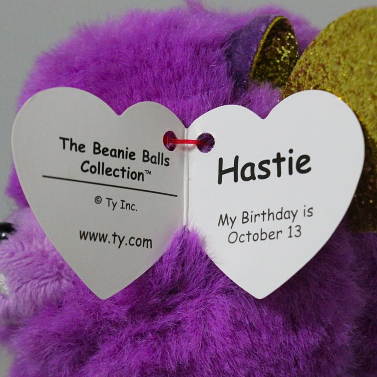 Ty Beanie Balls (Puffies) - Hastie the Bat - Stuffed Animal