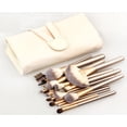 thumbnail image 3 of Juego de brochas de maquillaje, base profesional, brochas para mezclar sombras de ojos, kit de brochas cosméticas, brochas de belleza con sintético, 24 piezas con bolsa, 3 of 4