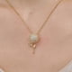 thumbnail image 3 of Chain with pendant rotating sunflower pendant design rotating necklace Xmas, 3 of 5