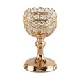 thumbnail image 1 of Candelabro de cristal para mesa de comedor, candelabro decorativo Dorado M, 1 of 7