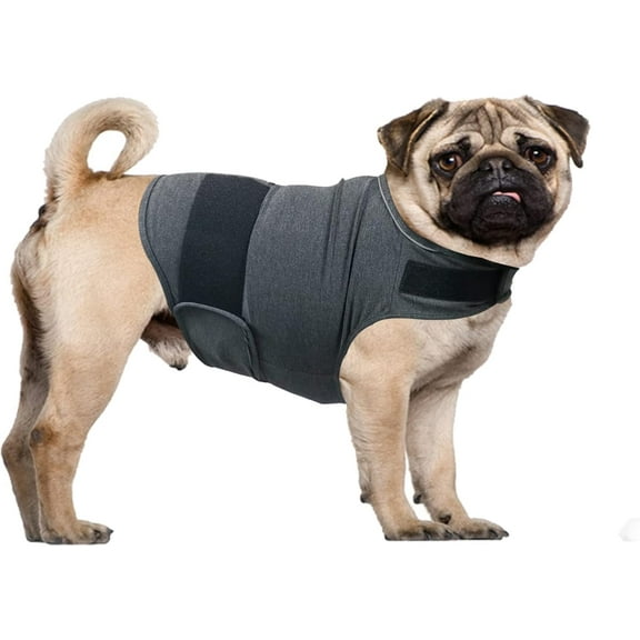 Boliang Dog Anxiety Relief Coat, Adjustable Shirts for Dogs Anxiety, Dog Anxiety Vest Jacket for Fireworks, Thunderstorm, Travel, Separation, Anxiety Calming Vest for Small Medium Large Dog