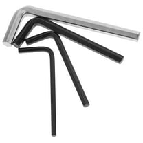 WRITWAA Black Flat Hexagonal L Wrench Set Steel Key Tool for Home and Auto Repair