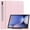 Pink, variant on ELEHOLD Tri-Fold Folio Case for Samsung Galaxy Tab S10+ ,with Auto Wake/Sleep Kickstand Function Pen Holder Shockproof Protective Leather Cover, Mint