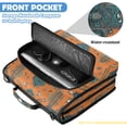 thumbnail image 6 of Zipper Binder with Shoulder Strap 2 inch 3 Ring Waterproof File Folder Organizer Bag 500 Sheet Western-style Cowhorn Skulls, 6 of 8