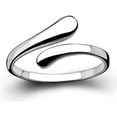 thumbnail image 2 of Simple Open 925 Sterling Silver Adjustable Rings For Women, 2 of 5