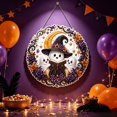 thumbnail image 3 of Halloween Diamond Art Hanging Kit for Adults, DIY Acrylic Diamonds Craft Hanging Ornament Board Kit, DIY Rhinestones Diamond Art Window Door Hanging Pendant Halloween Decor Ghost, 3 of 8