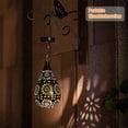 thumbnail image 3 of Luces solares colgantes para exteriores, lámpara solar para jardín con diseño de flores LED, paneles solares impermeables, para exteriores, para caminos y paisajes, 3 of 8