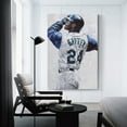 thumbnail image 3 of Ken Griffey Jr Poster Room Aesthetic Poster Print Art Wall Painting Canvas Posters Gifts Modern Bedroom Decor 20x30inch(50x75cm), 3 of 6