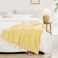 thumbnail image 5 of Home Soft Things Chevron Knit Throw- Honey Gold- 50"x60", 5 of 10