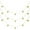 Golden, variant on Gregiular 3pcs Christmas Bells Pearls Beads String Garland for Decoration