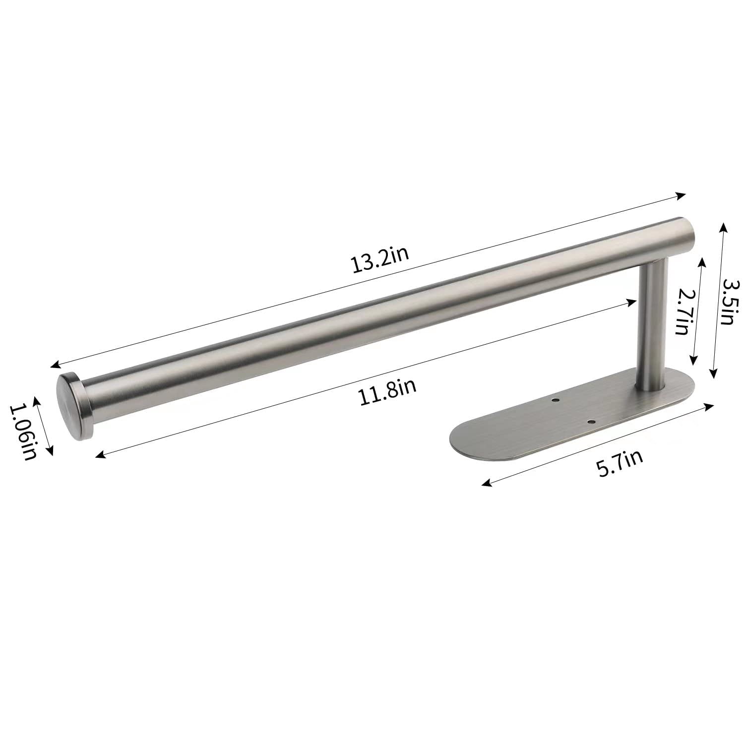 Paper Towel Holders for Kitchen,Paper Towels Bulk- Self-Adhesive Under Cabinet,Both Available in Adhesive and Screws,Stainless Steel