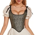 thumbnail image 1 of Ladies Sexy Prints Retro Style Strappy Backless Bra Tight Waist Shapewear, 1 of 7