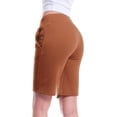thumbnail image 3 of MixMatchy Women's Solid Waist Band with Adjustable String Ultra Soft Fleece Shorts, 3 of 5