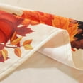 thumbnail image 4 of Fall Tablecloth Rectangle, Flower and Pumpkin Print Beige Table Cloth for Rectangle Tables, Spill-proof Fall Leaf Table Cover for Farmhouse Kitchen Dinning Room Thanksgiving Party 60 x 84 Inch, 4 of 6