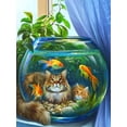 thumbnail image 3 of Venta de kits de manualidades con bordado de diamantes 5D DIY, diseño de gato, búho, taladro cuadrado completo, decoración para el hogar, pintura de diamantes, mariposa, animales, 3 of 5