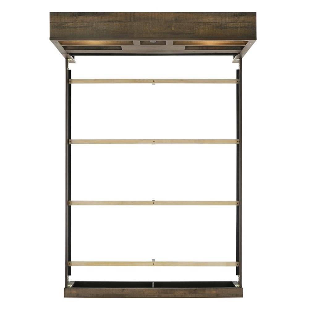 Picket House Furnishings Beckett King Bookcase Panel Bed with Music
