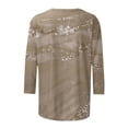thumbnail image 5 of EGNMCR Summer Tops for Women Fashion Short Sleeve Crew Neck Printed Casual Loose Soft T-Shirt Pullover Blouse Tops Spring/Summer Sale Clearance, 5 of 5