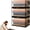 3PC, variant on Large Heavy-Duty Thick Plastic Clear Storage Bag for Clothes, Moving & Storage, Thick Clear Storage Bags, Stackable Foldable Bins Totes Bags, With Reinforced Handles & Zipper (1PC)