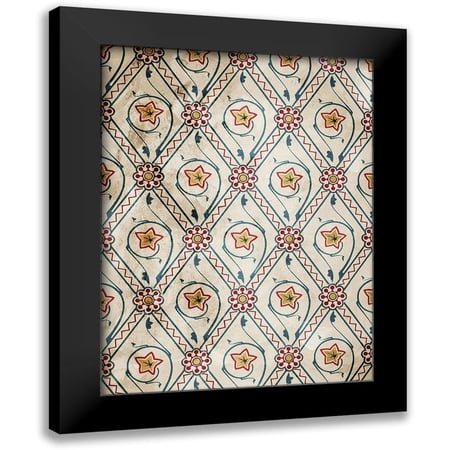 Villa, Mlli 12x14 Black Modern Framed Museum Art Print Titled - Deco Flowers