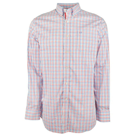Men's Inshore Triple Gingham Long Sleeves Shirt-RR-Medium