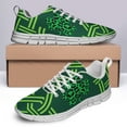 thumbnail image 4 of St Patricks Day Shoes for Women Breathable Running Sneakers Men Green Four Leaf Clover Shoes for Irish Festival Gift White Size 8, 4 of 5