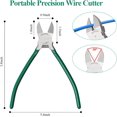 thumbnail image 2 of Wire Cutters, 6 inch Diagonal Cutter Pliers,Ultra Sharp and Precision CR-V Side Cutting nippers,Spring Loaded Flush Cutter for Crafting, Electrical,Jewelry Any Clean Cut Needs, 2 of 8