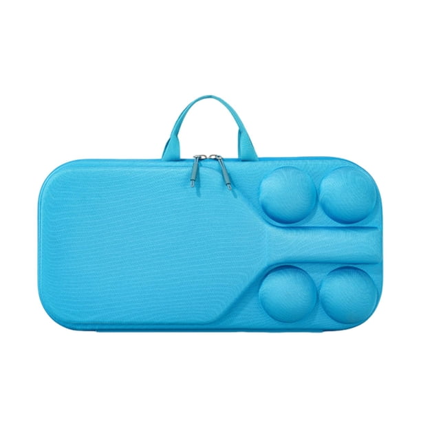 Bolsa para pala de pickleball, EVA, carcasa rígida, a prueba de golpes, bolsa de almacenamiento portátil Azul claro