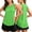 2# Green, variant on Soft Athletic Tank Tops for Women Ruffle UPF 50+ U Neck Workout Shirts Quick Dry Racerback Yoga Running Gym Muscle Tank Yellow 3XL