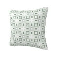 thumbnail image 2 of YFYANG Square Decorative Throw Pillow Case (Without Pillow Insert), Vintage Green Geometric Pattern Bedroom Sofa Car Cushion Cover, 12"x12", 2 of 9