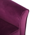 thumbnail image 6 of Noble House Celeste Velvet Swivel Chair with Loose Cover, Fushsia(Red), 6 of 12