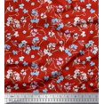 thumbnail image 1 of Soimoi Cotton Poplin Fabric Artistic Floral Decor Fabric Printed Yard 56 Inch Wide, 1 of 5