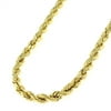 10K Yellow Gold 4MM Solid Rope Diamond-Cut Braided Twist Link Necklace Chains, 18" - 30", Gold Chain for Men & Women, 100% Real 10k Gold, Next Level Jewelry