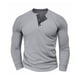 thumbnail image 1 of pstuiky camisas de manga larga para hombre, Camisa informal holgada de manga larga con botones de color liso para hombre salir tops m, 1 of 3