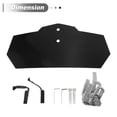 thumbnail image 4 of Deflector de Viento Universal de 270mmx122mm / 10.63″x4.8″ para Motocicleta Unique Bargains, Parabrisas de Motocicleta ABS Negro 1 Juego, 4 of 6