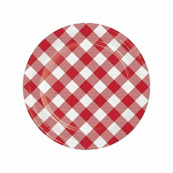 Classic Gingham Luncheon Paper Plate- Pack of 8 by Creative Converting