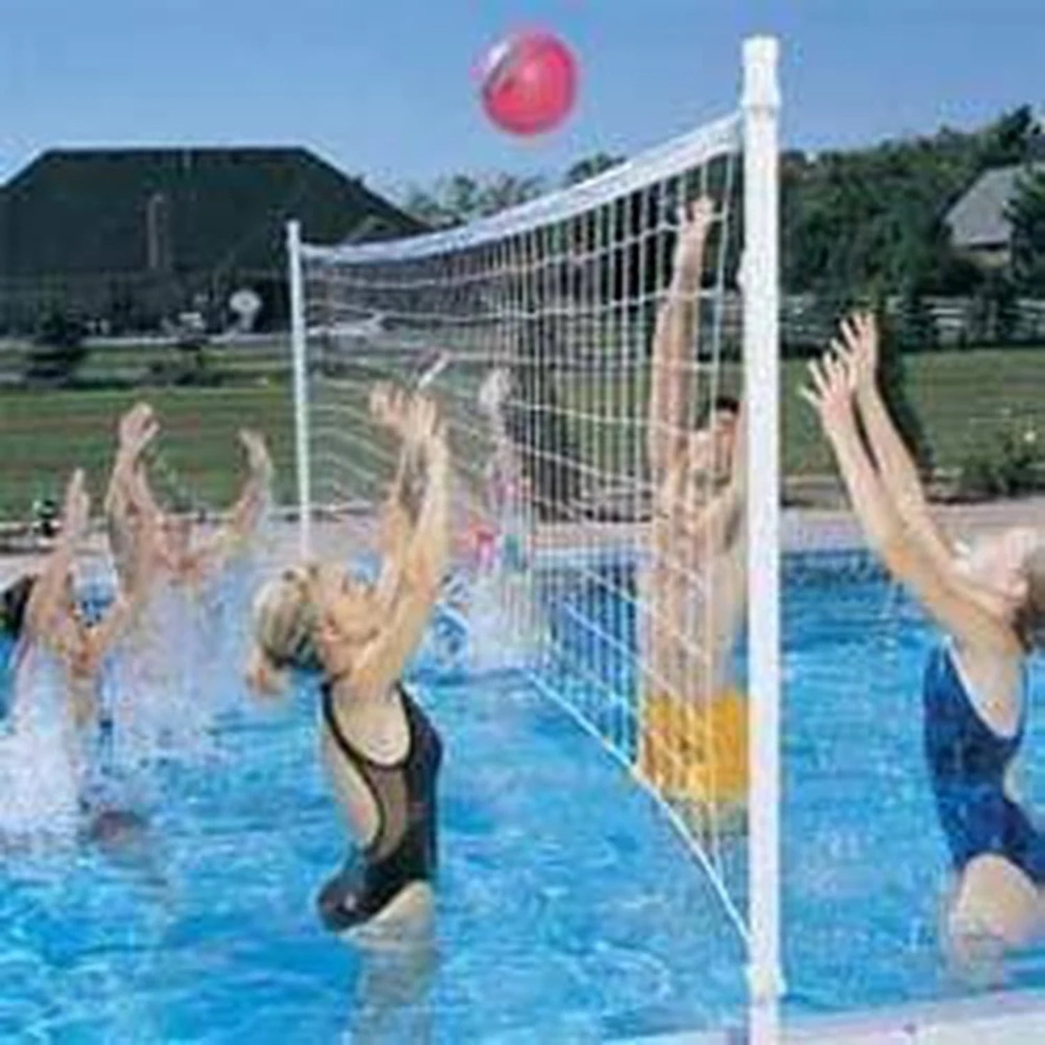 Dunn-Rite Products H2O Hoops Poolside Basketball and Volleyball Game Set BV 400