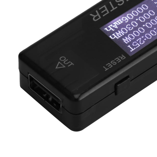 Compteur de Puissance USB, Multimètre de Courant 8 en 1 Détecteur pour Capacité de Tension Énergie Testeur Bleu Voltmètre Numérique 0-5A 0-150W 4-30V 4-30V Bleu