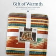 thumbnail image 5 of Hiend Accents Unisex Del Sol Campfire Sherpa Throw - CF1835TH-OS-OC One Size, 5 of 11