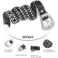 thumbnail image 2 of XIATIAN Men Women Rhinestone belt Western Cowgirl Cowboy Vintage Bling Crystal Diamond Studded Leather Belt for Jean Pants, 2 of 2