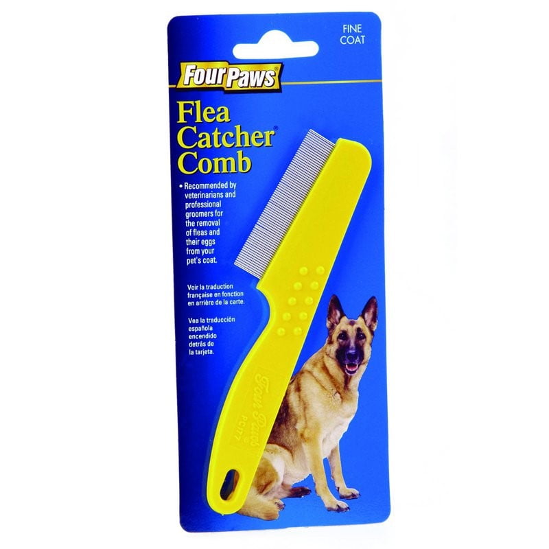 2 Pack Four Paws Magic Coat Flea Comb Extra Fine Coat Dog Flea Removal Comb